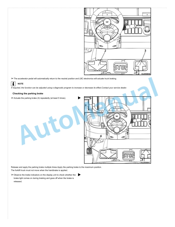 Alternative view of Linde 1286-01 - E30SL, E35SL Production site Xiamen Operating Instructions SN C11286H00001 and up