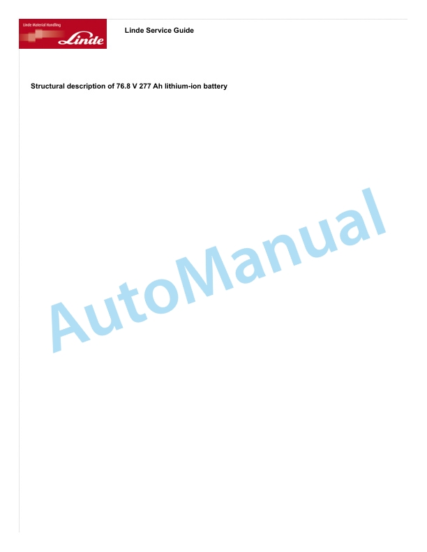 Alternative view of Linde 1294-01 - E30, E35 Production site Jinan Workshop Manuals