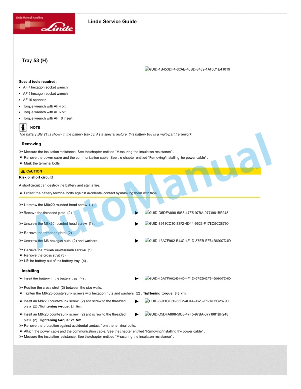 Alternative view of Linde 131-01 - T20 EX AP, T20 EX SP, T24 EX AP, T24 EX SP Workshop Manuals