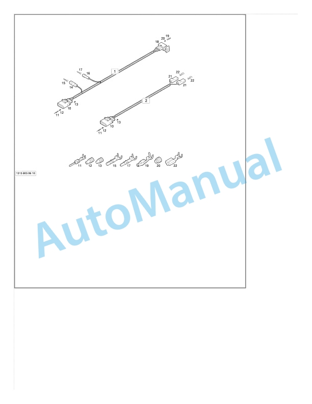 Alternative view of Linde 1313-01 - H25CT, H27CT, H30CT, H32CT Spare Parts Manual SN 12.09 and up