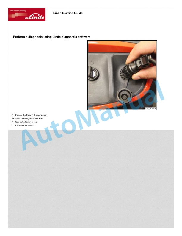 Alternative view of Linde 132-01 - N20, N20 B, N20HP, N24, N24 B, N24HP Workshop Manuals SN 10.05 and up SN up to W4X132V02228