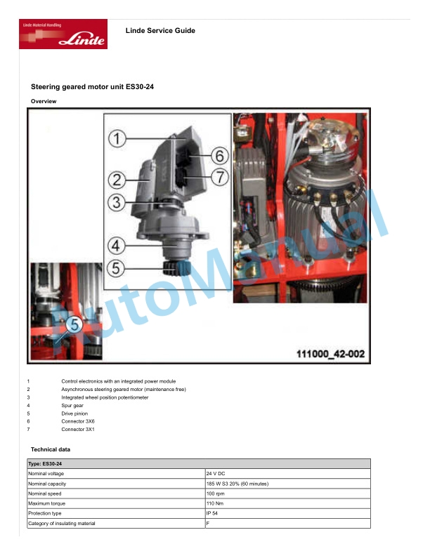 Alternative view of Linde 132-01 - N20L, N20LI, N20LoL Workshop Manuals SN 10.05 and up SN up to W4X132V02230