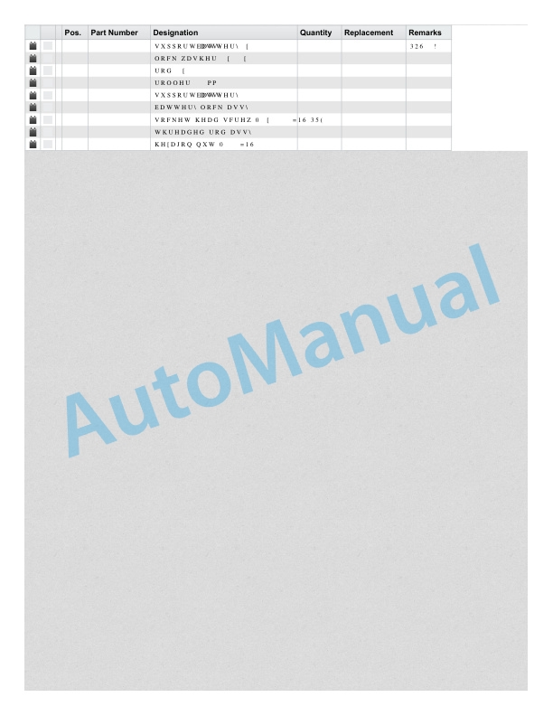 Alternative view of Linde 133-01 - D12, D14 Spare Parts Manual SN W4X133V02097 and up