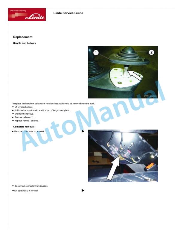 Alternative view of Linde 1347-01 - E25C, E25CL, E27C, E27CL, E30C, E30CL, E32CL Production site Summerville Workshop Manuals