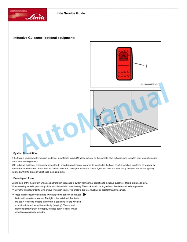 Alternative view of Linde 1355-01 - V15 Production site KION NA Operating Instructions SN A11355Y00001 and up