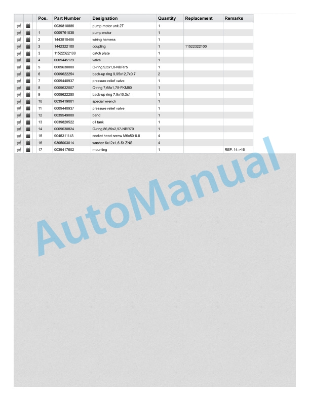 Alternative view of Linde 140-01 - T20R Spare Parts Manual SN 06.96 and up