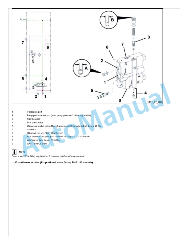 Alternative view of Linde 1411-01 - HT100, HT120, HT140, HT150, HT160 Workshop Manuals
