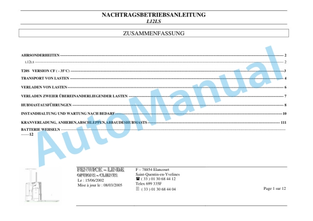 Linde 144-01 - L12LS Operating Instructions-3