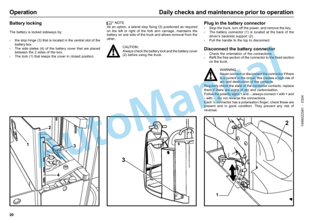 Linde 149-01 - N20, N20L, N20LI, N20LX, N25 Operating Instructions SN 02.00 and up SN up to 12.09-3