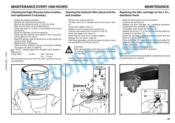 Linde 149-01 - N20V Operating Instructions SN 01.03 and up SN up to 02.06-5