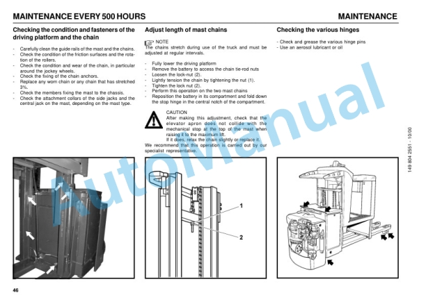 Linde 149-01 - N20VI Operating Instructions SN 01.03 and up SN up to 02.06-4
