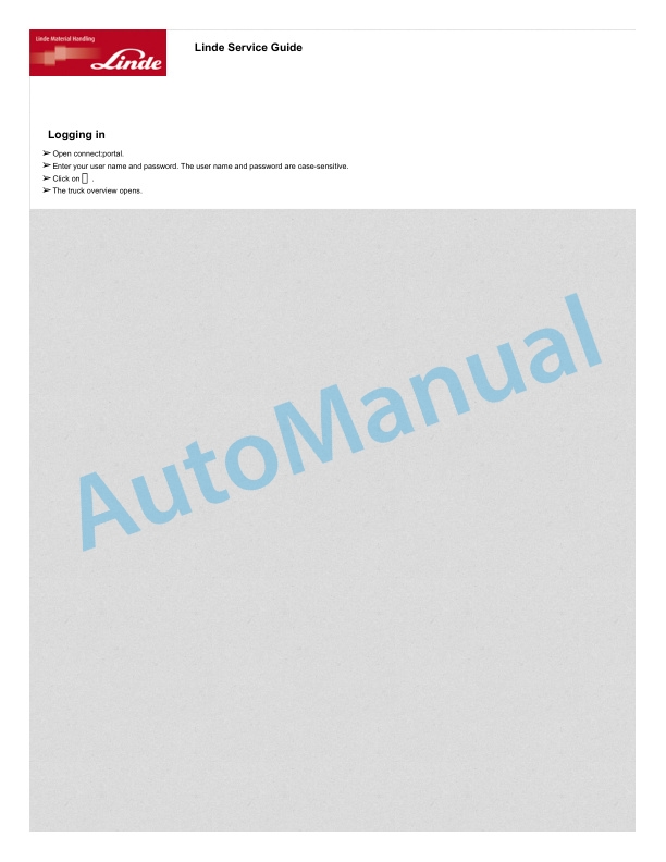 Alternative view of Linde 316-01 - S30, S30T, S30W, S40, S40T, S40W, S50, S50T, S50W, S60, S60T, S60W Workshop Manuals SN up to 06.13