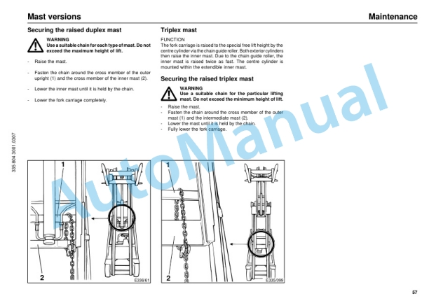 Linde 335-02 - E14, E16, E16C, E18C, E18P, E20P Operating Instructions SN 06.98 and up SN up to 01.12-5