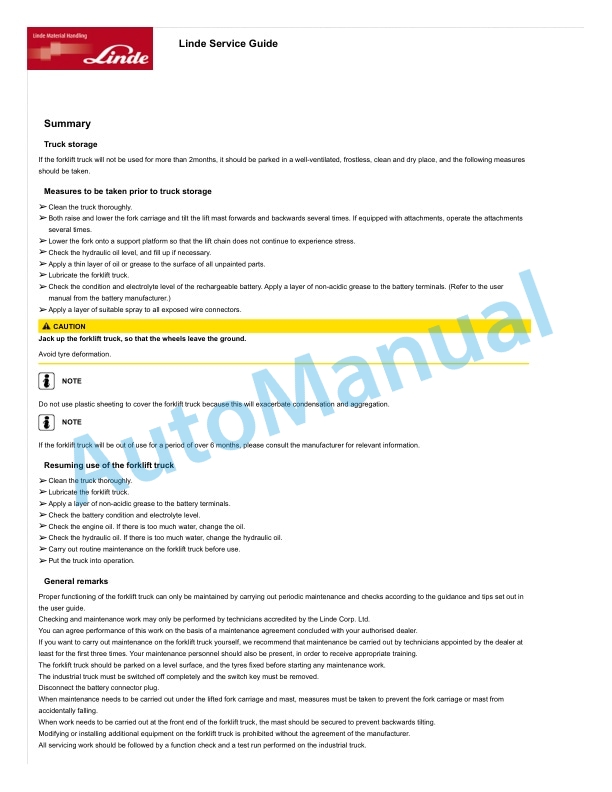 Alternative view of Linde 335-03 - E16C, E16P, E20P Production site Xiamen Operating Instructions SN 09.11 and up