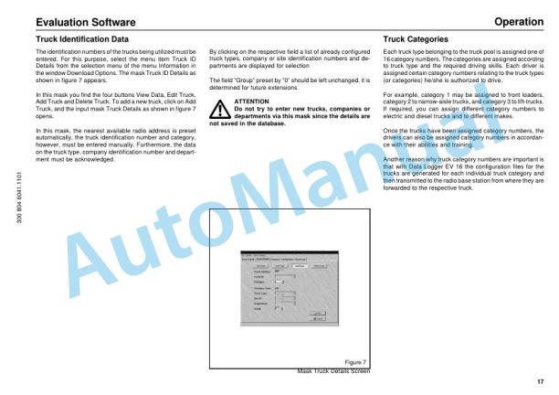 Linde 336-01 - E20, E25, E30 Operating Instructions SN 05.94 and up SN up to 04.00-2