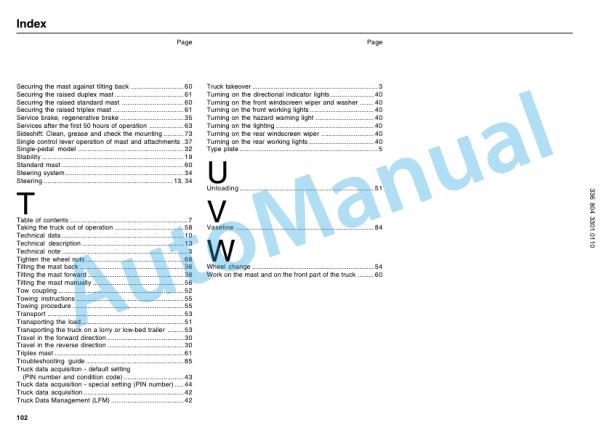 Linde 336-03 - E25S, E30S Operating Instructions SN 04.07 and up-3