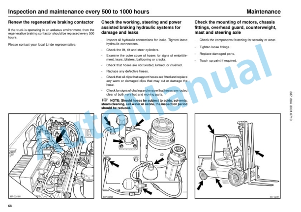 Linde 337-02 - E35P, E40P, E48P Operating Instructions SN 11.95 and up SN up to 10.11-4