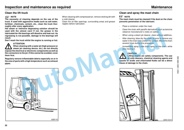 Linde 350-03 - H12D, H12T, H16D, H16T, H18D, H18T, H20D, H20T Operating Instructions SN 12.00 and up-4