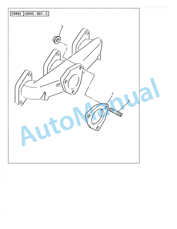 Alternative view of Linde 351-03 - H20D, H20T, H25D, H25T, H30D, H30T, H35D, H35T Spare Parts Manual SN 05.97 and up SN up to 08.03