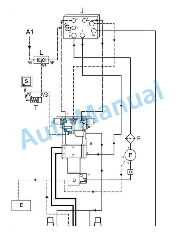 Alternative view of Linde 352-05 - H35D, H40D, H45D, H50D Production site Xiamen Workshop Manuals SN 01.10 and up SN up to 11.19