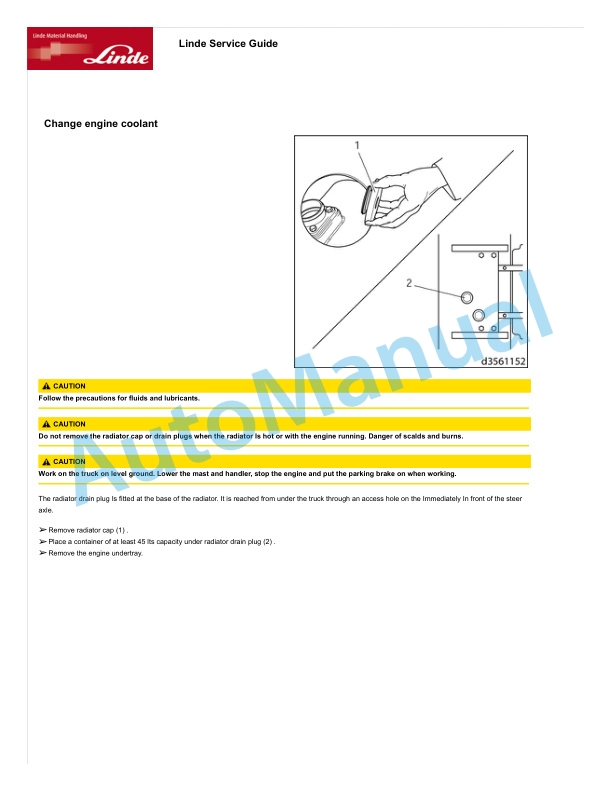 Linde 356-01 - HT360, HT400 Operating Instructions-2