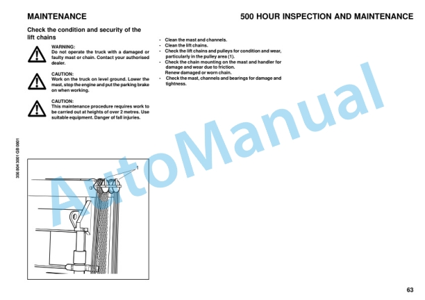 Alternative view of Linde 356-01 - HT420, HT460 Operating Instructions SN 07.01 and up