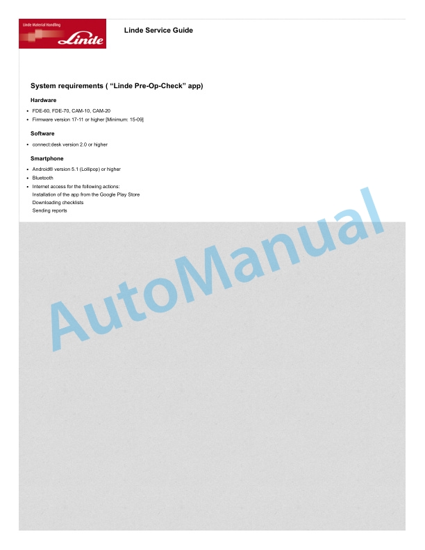 Alternative view of Linde 358-01 - HT120, HT150, HT160, HT180 Production site Xiamen Workshop Manuals