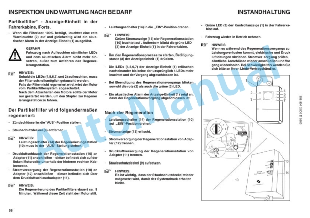 Linde 358-01 - HT120D, HT140D, HT160D Operating Instructions SN 04.98 and up SN up to 10.07-2
