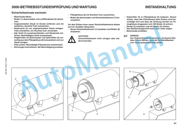 Linde 358-01 - HT120D, HT140D, HT160D Operating Instructions SN 04.98 and up SN up to 10.07-4