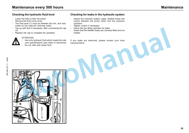 Linde 360-01 - T16, T18, T20 Operating Instructions SN 09.93 and up SN up to 02.97-3