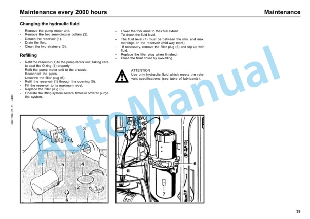 Linde 360-01 - T16, T18, T20 Operating Instructions SN 09.93 and up SN up to 02.97-4