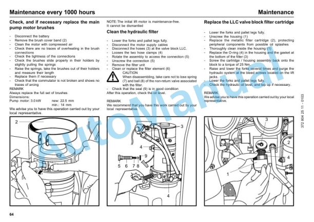Linde 372-01 - L14, L14AP, L16, L16AP Operating Instructions SN W4X372M03000 and up-4