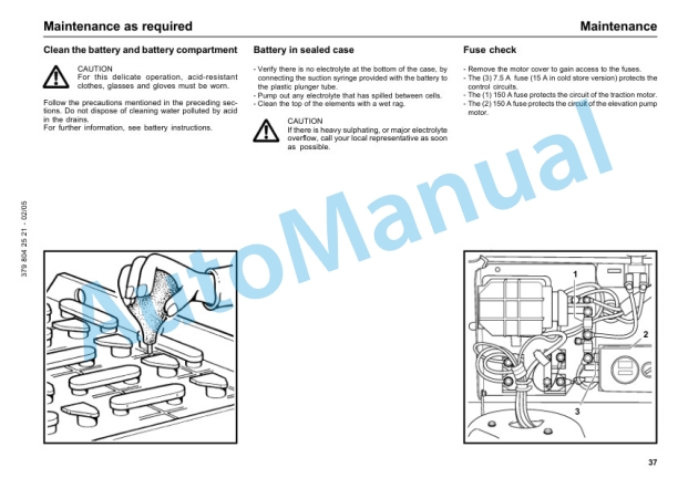 Linde 379-01 - L10, L12 Operating Instructions SN 10.95 and up SN up to 05.09-3