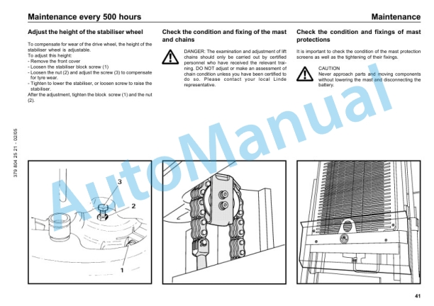 Linde 379-01 - L10, L12 Operating Instructions SN 10.95 and up SN up to 05.09-4