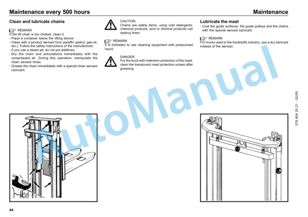 Linde 379-01 - L10, L12 Operating Instructions SN 10.95 and up SN up to 05.09-5