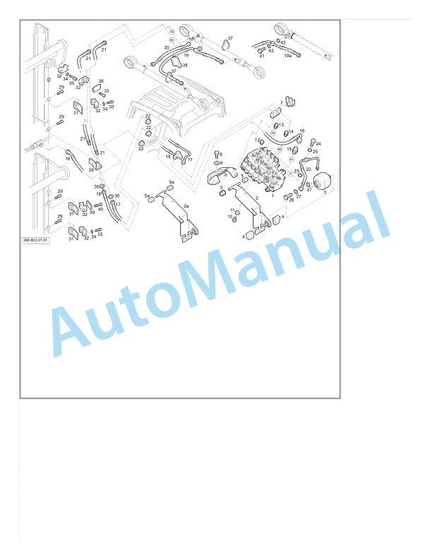 Alternative view of Linde 386-01 - E12, E14, E15, E16, E18, E20 Spare Parts Manual SN 03.06 and up SN up to 03.14