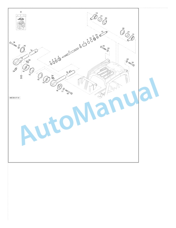 Alternative view of Linde 386-01 - E14 EX, E16 EX, E18 EX, E20 EX Spare Parts Manual SN up to 03.15