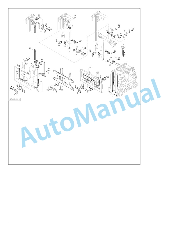 Linde 387-01 - E20, E20R, E25, E25R, E30, E30R, E35, E35R Spare Parts Manual SN 11.10 and up-3