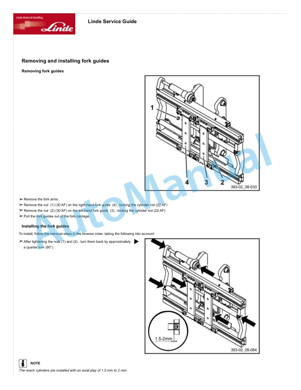 Alternative view of Linde 393-02 - H25D, H25T, H30D, H30T, H35D, H35T Workshop Manuals SN 01.13 and up SN up to 07.20