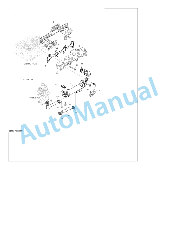 Alternative view of Linde 394-02 - H40D, H40T, H45D, H45T, H50D, H50T Spare Parts Manual SN 01.13 and up