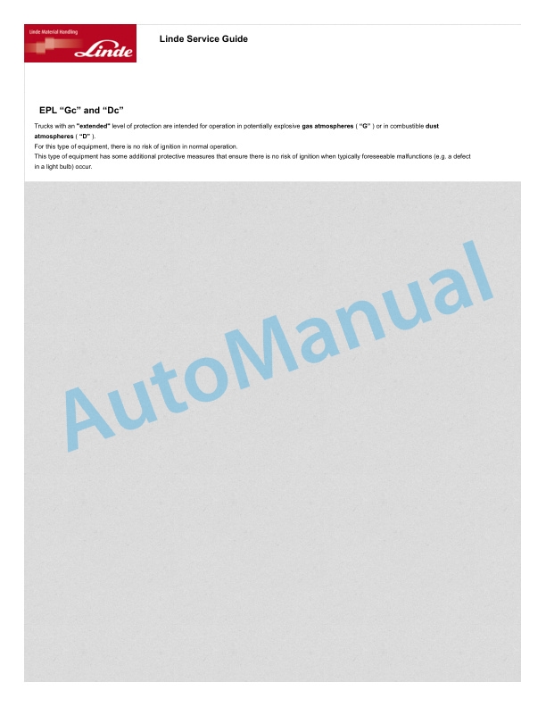Alternative view of Linde 396-03 - H50D EX, H60D EX, H70D EX Workshop Manuals