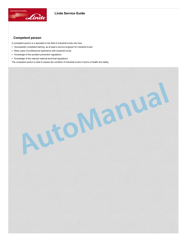 Alternative view of Linde 396-03 - H50D to H80T Production site Aschaffenburg Operating Instructions SN 03.16 and up