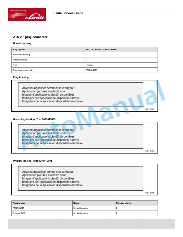 Alternative view of Linde 4528-01 - L20I Workshop Manuals