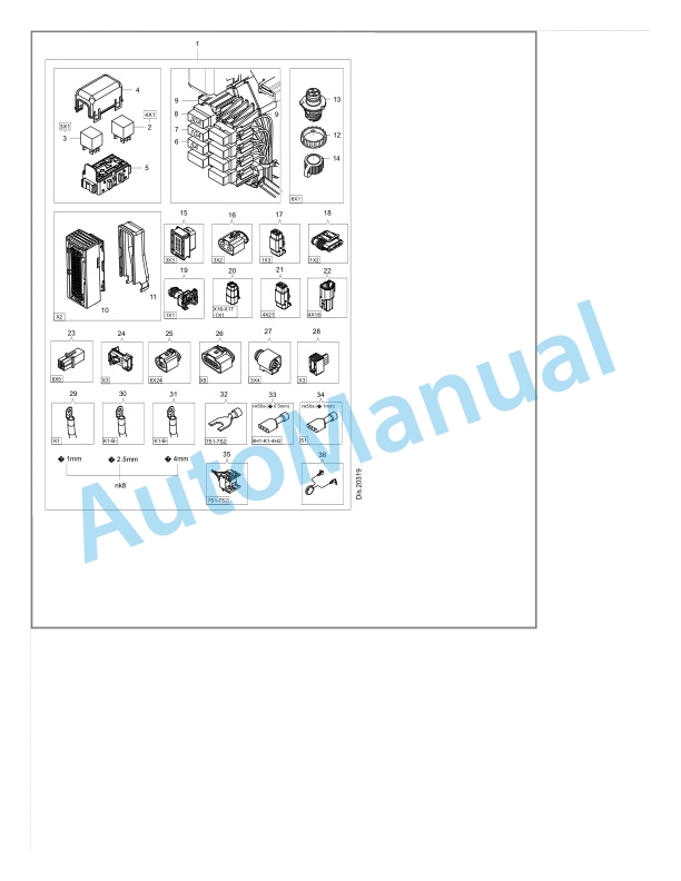 Alternative view of Linde 4587-01 - N20CB, N25C, N25CB Spare Parts Manual SN F24587V00001 and up