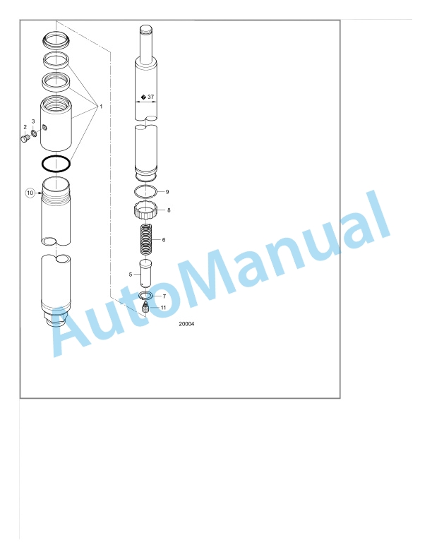 Alternative view of Linde 5190-10 - R-matic 14K, R-matic 17K, R-matic 20K Production site Xiamen Spare Parts Manual SN 511904L00218 and up