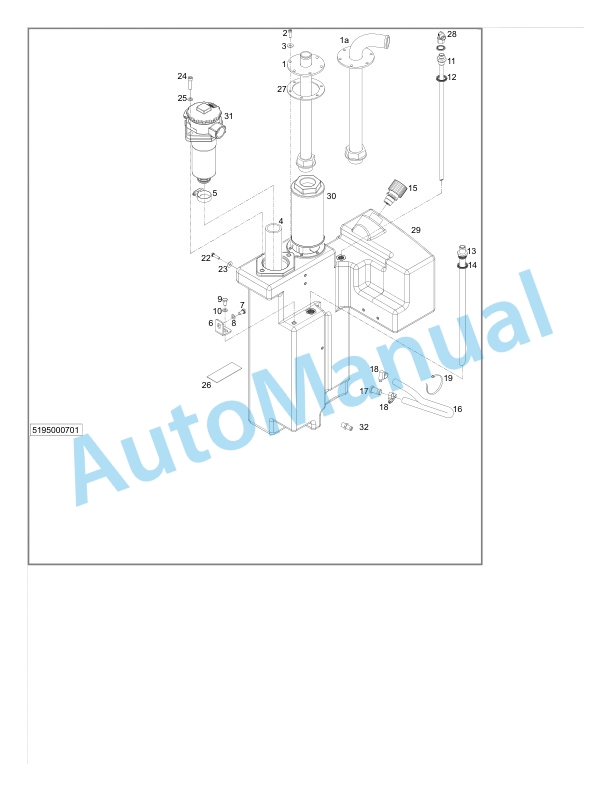 Alternative view of Linde 5195-01 - R15SX to RTX22P Production site Xiamen Spare Parts Manual SN C15159J00001 and up