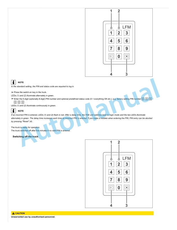 Alternative view of Linde 5212-01 - V10, V10-02 Operating Instructions