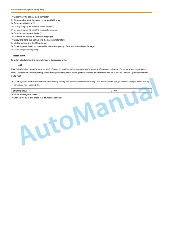 Alternative view of Linde 5215-01 - V15, V15HP, V15P Workshop Manuals