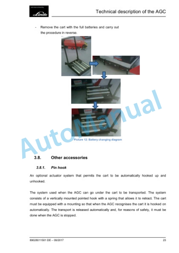 Linde 8902-01 - C-Matic Operating Instructions SN 11.17 and up-3