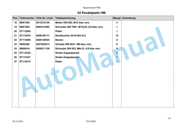 Alternative view of Linde 8960-01 - FT08, FT10, FT16, FT20 Workshop Manuals